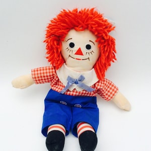Vintage Raggedy Andy Doll 1991 Applause Johnny Gruelle Raggedy Andy Cloth Toy Antique Dolls Vtg Fabric Doll Vintage Collectible 90s Toys