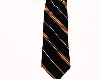 Vintage Stafford Green Red Striped Necktie, Retro Ties Men's Suit Neckwear Menswear Accessories