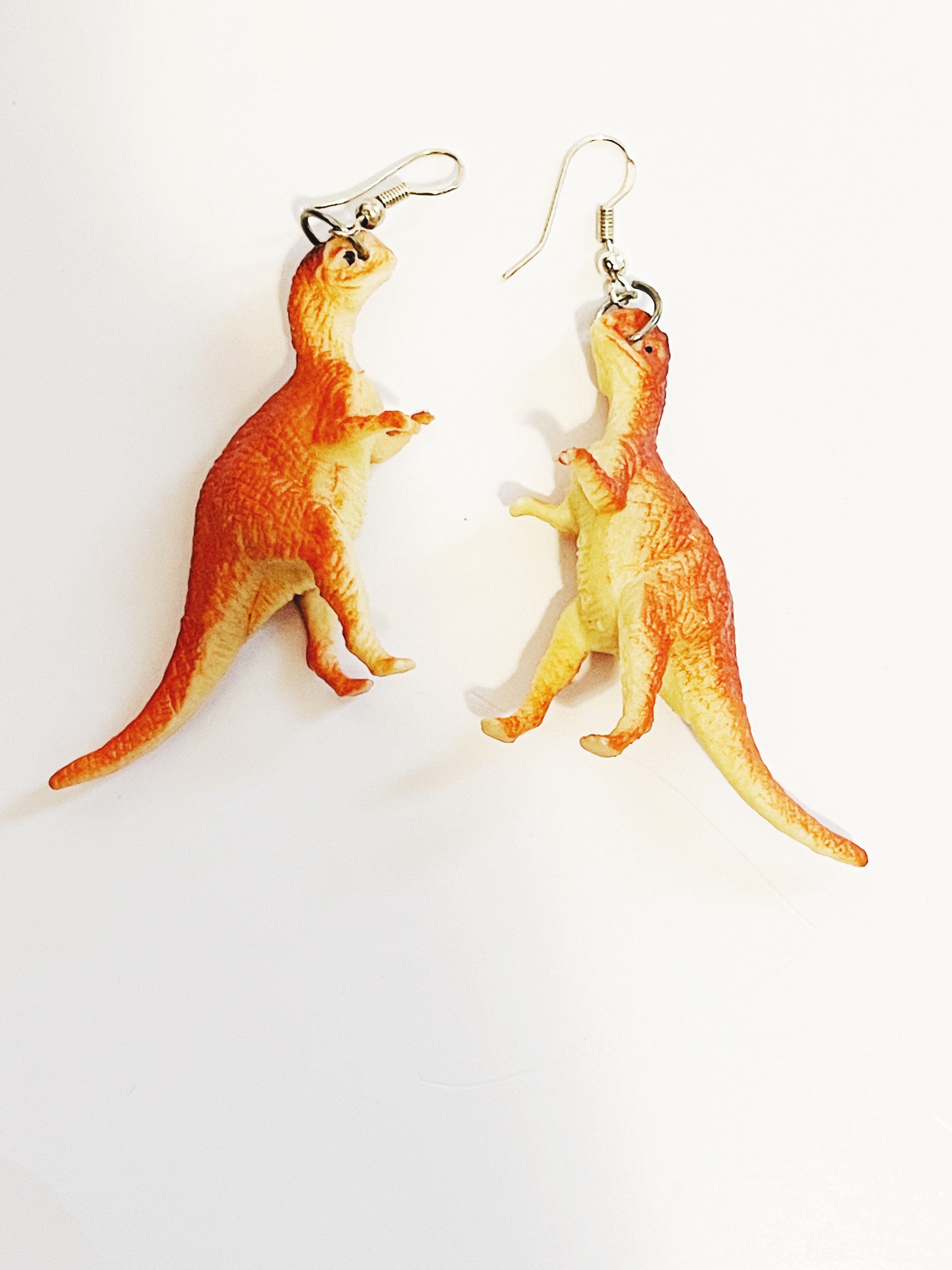 Dinosaur Earrings Retro Dinosaur Earrings Dino Toy Earrings