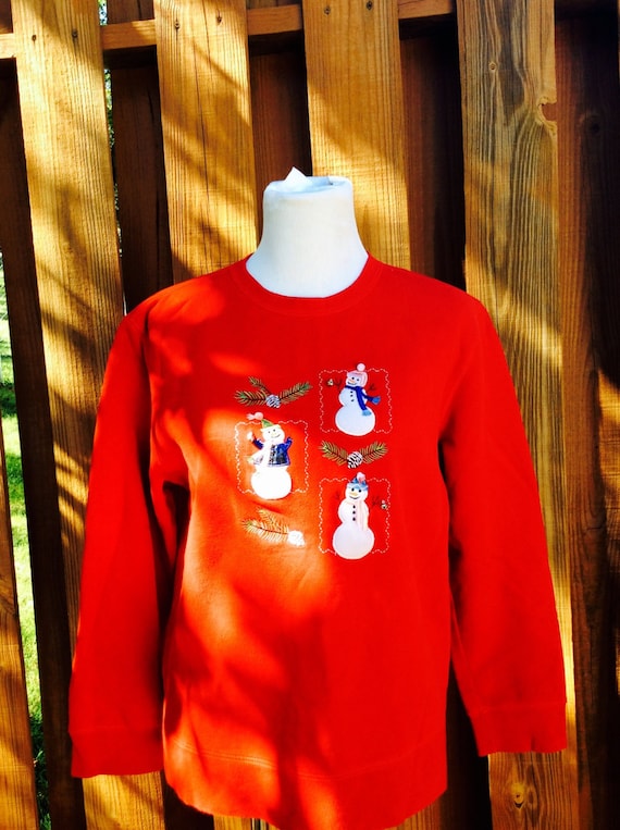 Vintage 90s Classic Elements Christmas Sweatshirt… - image 2