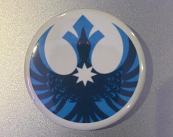 Minnesota Loon button pin 2.25in - Minnesota Rebel resistance alliance button pin.