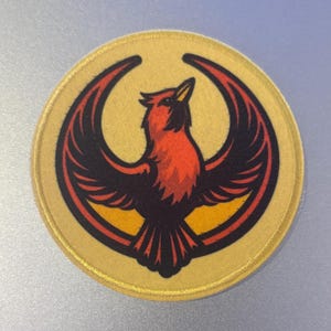 Illinois Northern Cardinal resistance Patch 3inch - Illinois Rebel resistance alliance . Iron on Sew on or Hook and loo