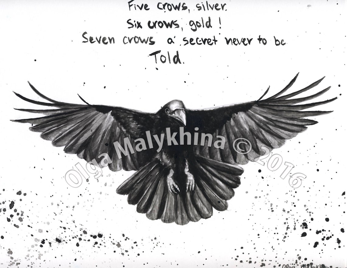 The Crow Movie Quote and Image of Crow Etsy