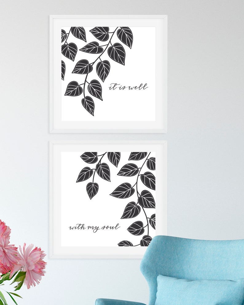 SALE It Is Well With My Soul Art Print, Biblical Wall Art, Inspirational Home Decor image 5