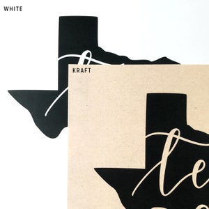 Texas Art Print, Hand Illustrated Shape of Texas Wall Art, Modern Texas Decor image 5