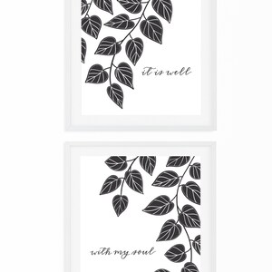 SALE It Is Well With My Soul Art Print, Biblical Wall Art, Inspirational Home Decor image 2