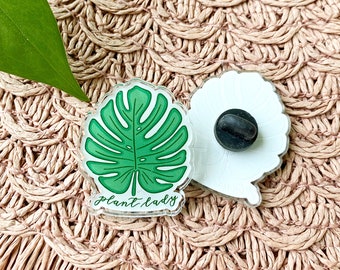Pin acrílico de la Señora Planta Monstera: Regalo para amantes de las plantas