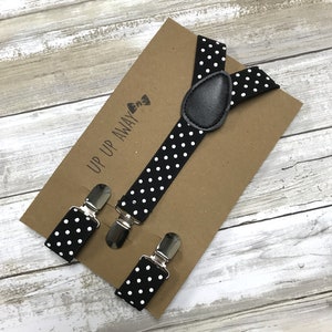 Babyhug Bow and Suspender Set Polka Dots Printed - Dark Pink