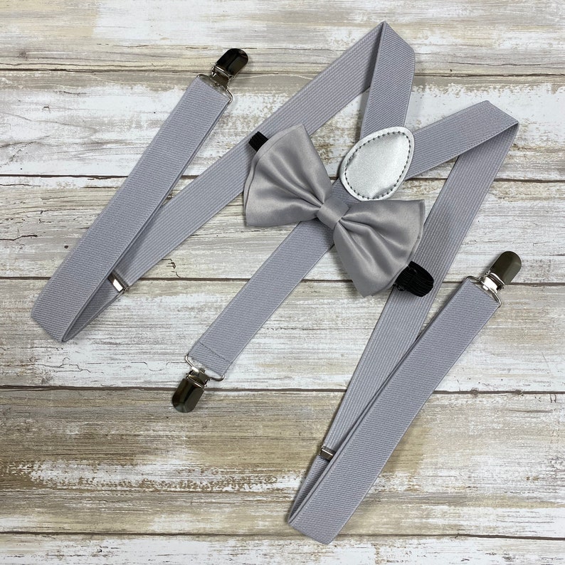 Suspender Bow Tie In Lavender | Dress Suspender, Bow Tie, Pocket - Foto 3