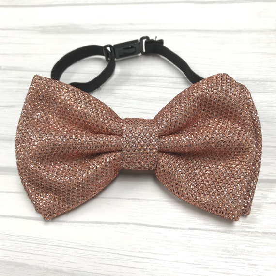 gold glitter bow tie and suspenders