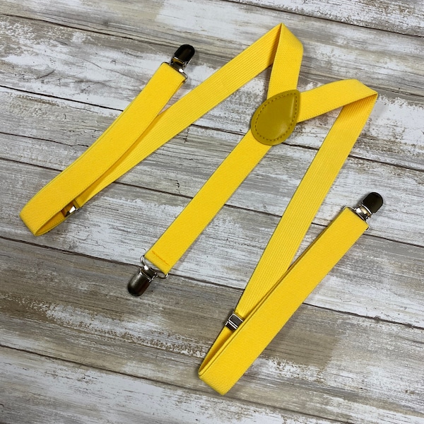 Yellow Suspenders Etsy