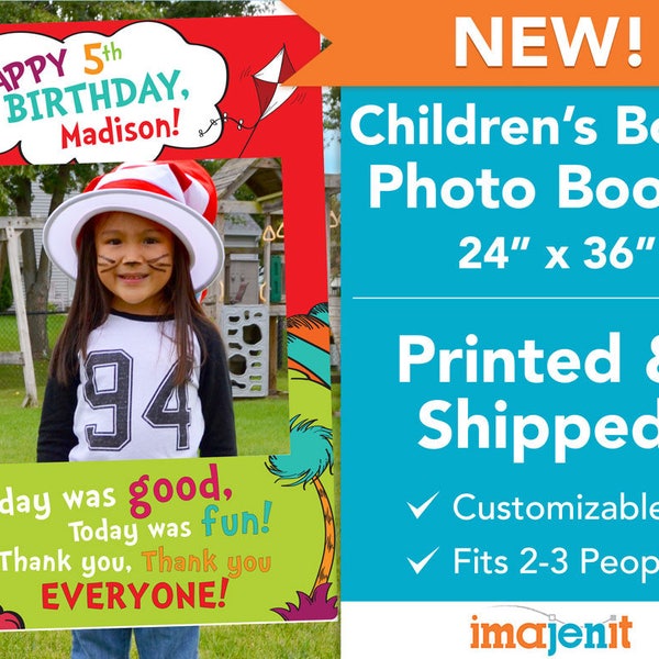 Printed and Shipped Children's Book Photo Booth. Coroplast Photo Booth.