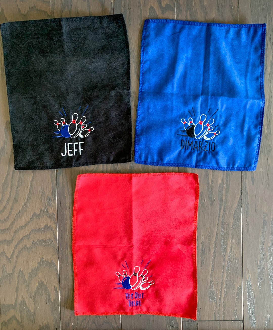 Personalized Bowling Ball Towel Embroidered Bowling Towel Etsy