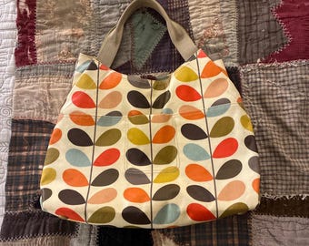 Vintage Y2K/early 2000s Orla Kiely Multi Stem Large Tote Bag Shoulder Bag