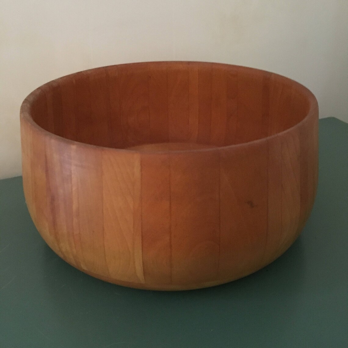Dansk Large Teak Salad Serving Bowl Mid Century USA 101/2 Etsy