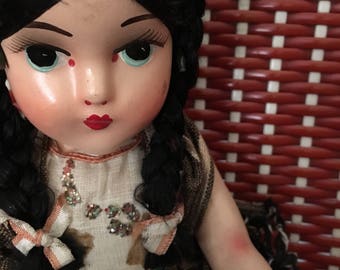 1950s Souvenir Doll Mexico