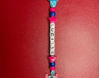 Stitch personalised keyring bagtag