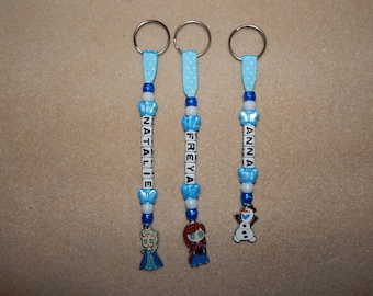 Personalised Bag tag Keyring Bagtag Elsa Anna Olaf Frozen Inspired