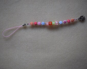 Personalised Phone Charm Flower