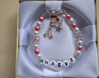 Personalised Bracelet Toy Story Inspired Gift Boxed