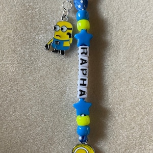 Minions gepersonaliseerde sleutelhanger-bagtag