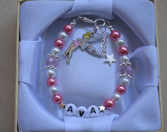 Pulsera de hadas personalizada en caja de regalo