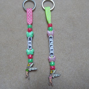 Personalised Keyring Bagtag Bag Tag School Fairy Pendant