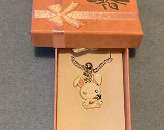 Easter Bunny Necklace Gift Boxed
