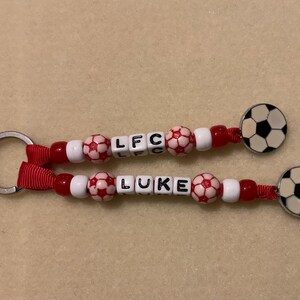LFC inspired Keyring Personalised