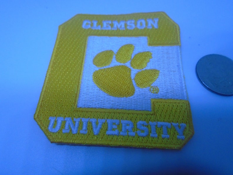 A Clemson  University  embroidered patches  iron  or sew in