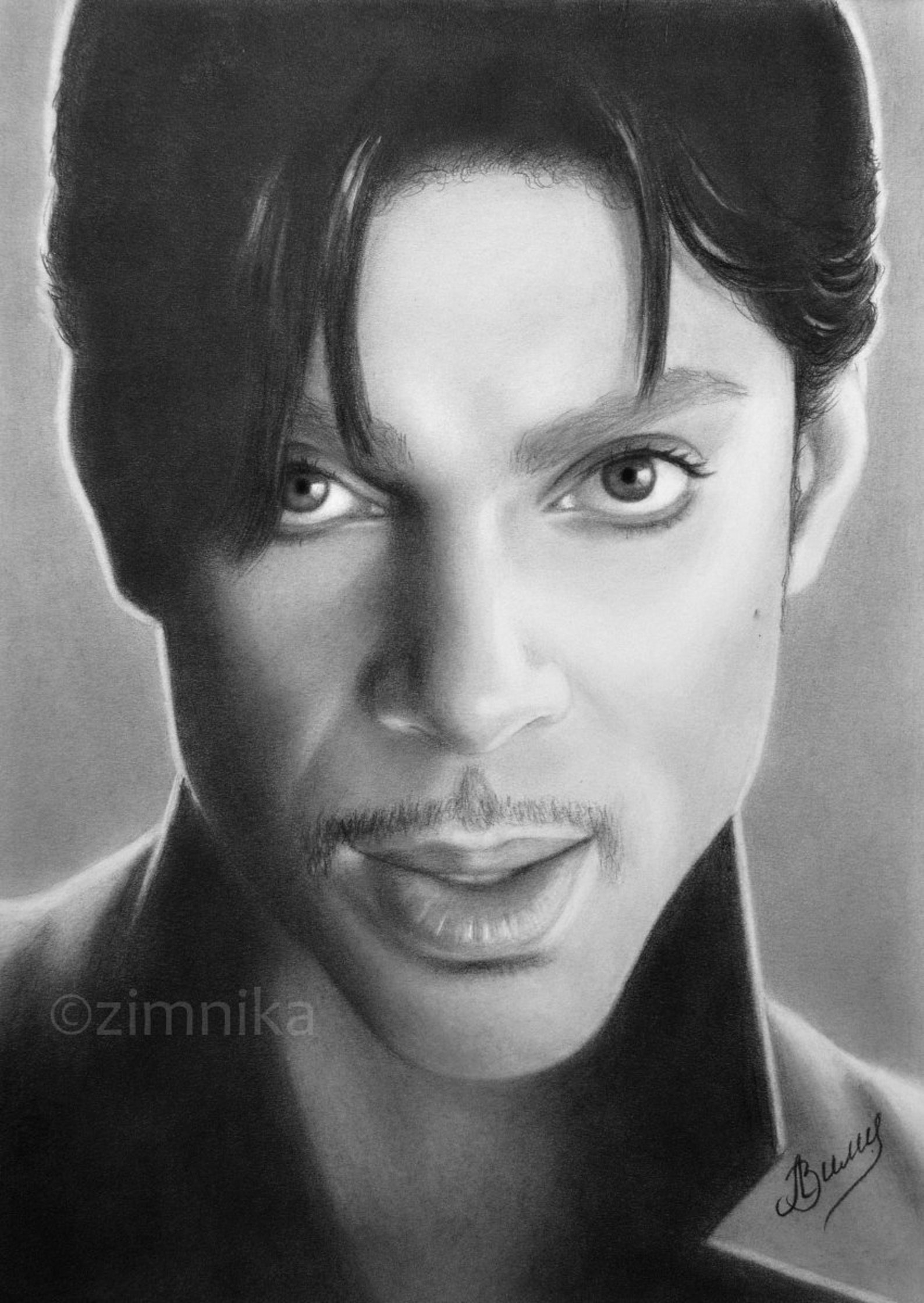 Prince Rogers Nelson original pencil drawing | Etsy