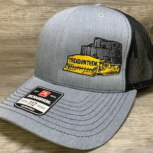 Dozer &quot;TREAD ON THEM&quot; Richardson 112 snap back trucker cap Free Sticker and Free Shipping..!