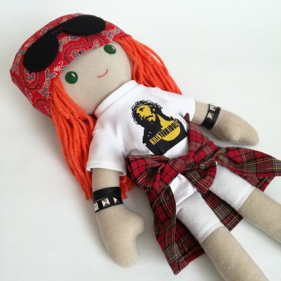 Buy Axl Rose Inspired Rag Doll, Guns N' Roses Handmade Cloth Doll Online in India - Etsy Buy Axl Rose Inspired Rag Doll, Guns N' Roses Handmade Cloth Doll Online in India - Etsy