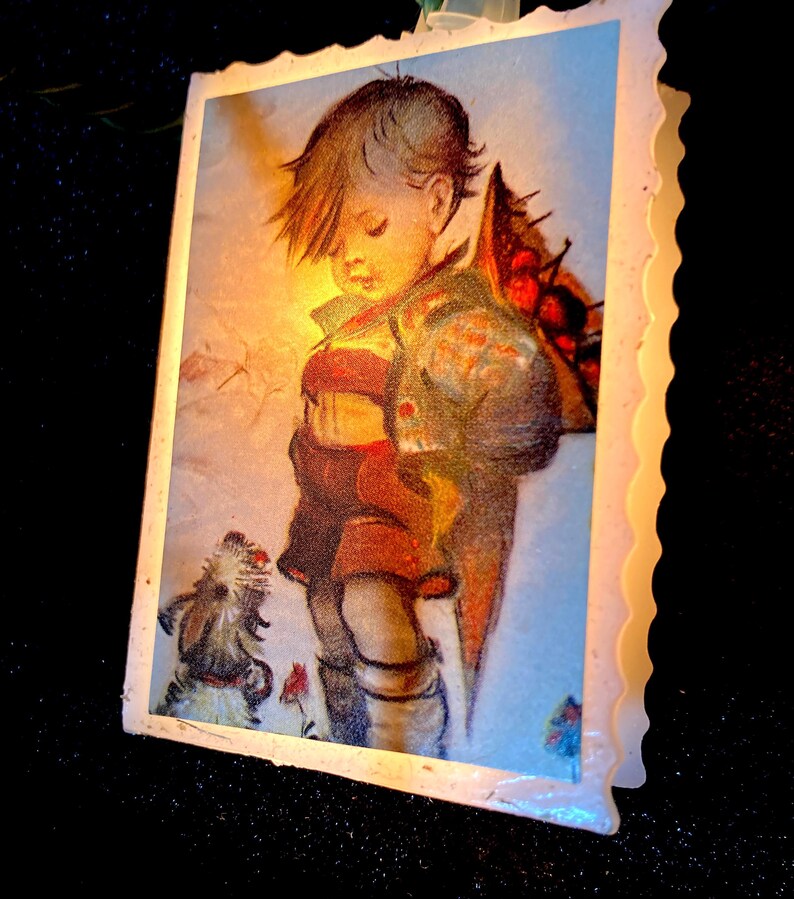 Vintage Hummel Christmas Tree Lights Set of 10 Santa's World by Kurt