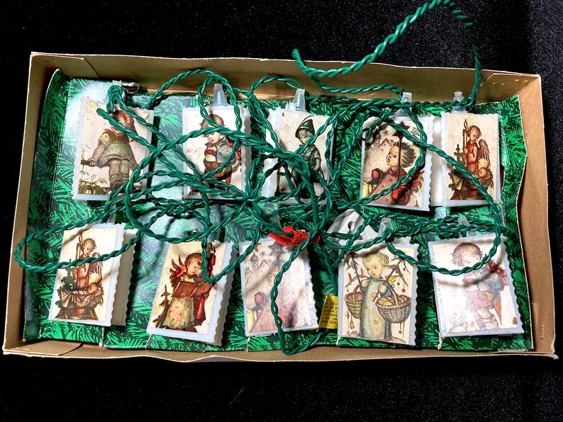 Vintage Hummel Christmas Tree Lights Set of 10 Santa's World by Kurt