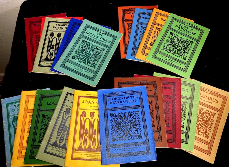 Vintage 1900s Children's Lit Mini Booklets Set of 18 Lit Classics ...