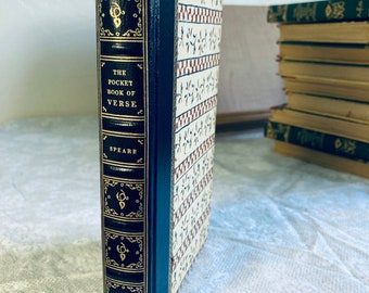 Rare 1940 Vintage 1st Ed Pocket Book of Verse Ed Speare Collectible Decor Hardcover Poetry Anthology Exc Cond