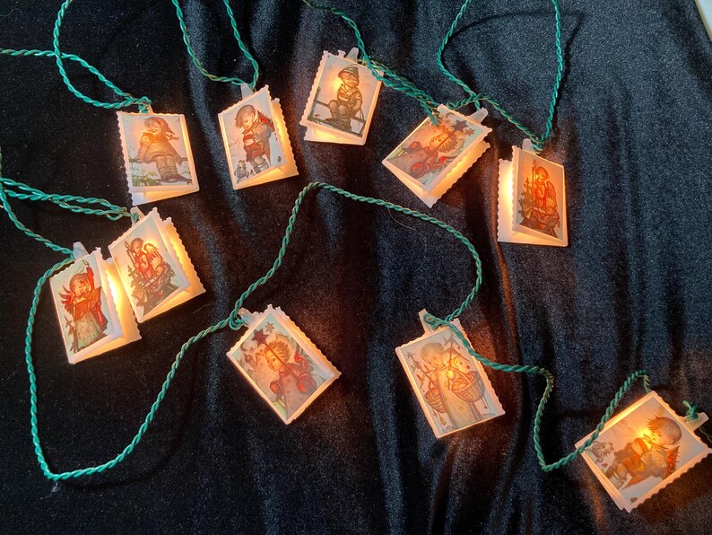 Vintage Hummel Christmas Tree Lights Set of 10 Santa's World by Kurt