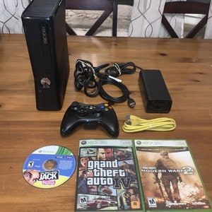 Custom xbox 360 250GB RGH Slim preloaded with games, and mod menus