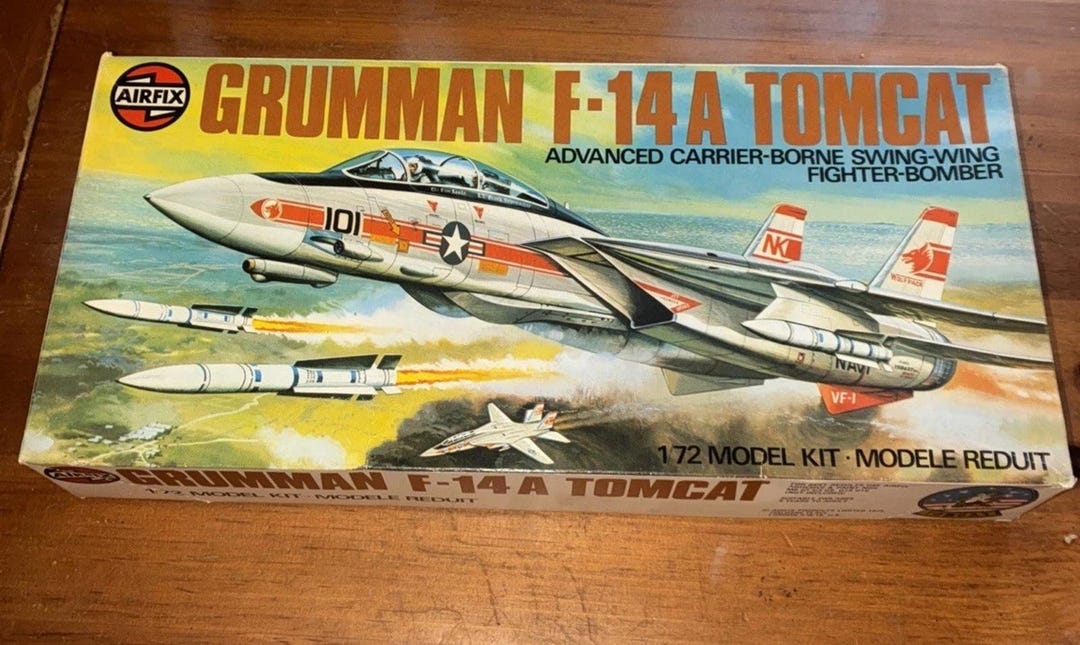 Airfix Grumman F-14A Tomcat 1/72 Model Kit Swing-wing Fighter Bomber ...
