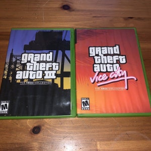 Grand Theft Auto Vice City and GTA 3 The Xbox Collection CIB Complete Map  Manual