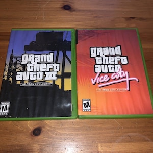 Grand Theft Auto Vice City and GTA 3 The Xbox Collection CIB Complete Map  Manual