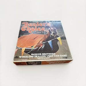 vintage 1972 Dealer&#39;s Choice Jeu de société Parker Brothers complet