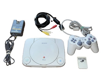 Sony Playstation PS One Video Game Console - White for sale online