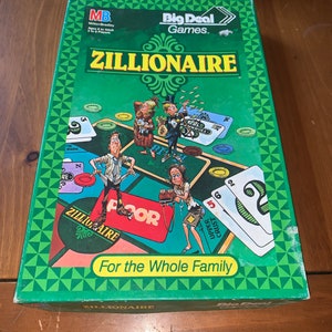 Milton Bradley 1987 Zillionaire board game is complete