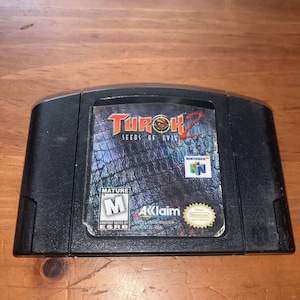 Turok 2: Seeds of Evil Black Nintendo 64 N64 authentiek wagentje, alleen getest