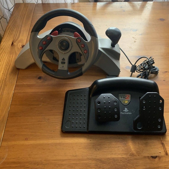 Mad Catz 8020 Playstation MC2 Vibrating Racing Steering Wheel