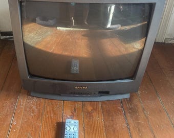 Sanyo 19 Inch CRT TV Retro Gaming DS19310 Tested Working With Remote 2002