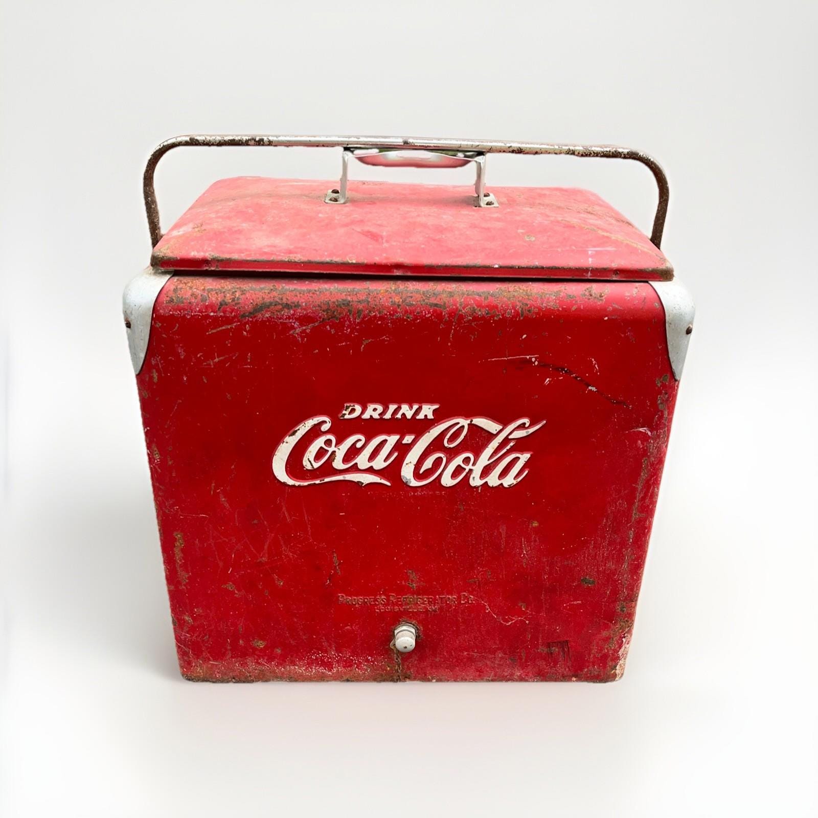 【雑貨屋50s】コカコーラ ファウンテンマシン　レプリカ Coke magic Can 1990 Coca-Cola Vintage soda Magican Pepsiの
