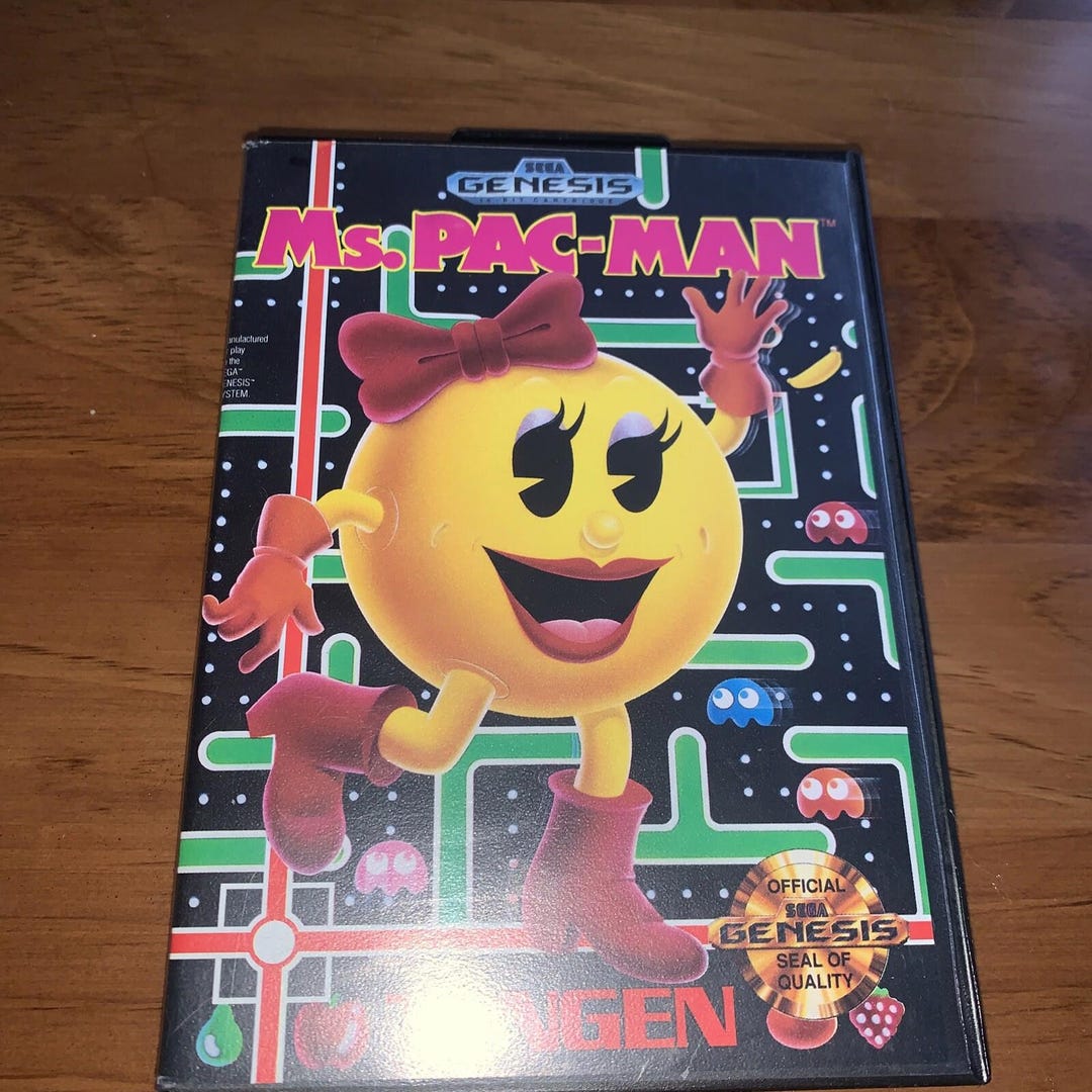 Ms. Pac-man (sega Genesis, 1991) - Tengen Authentic No Manual and ...
